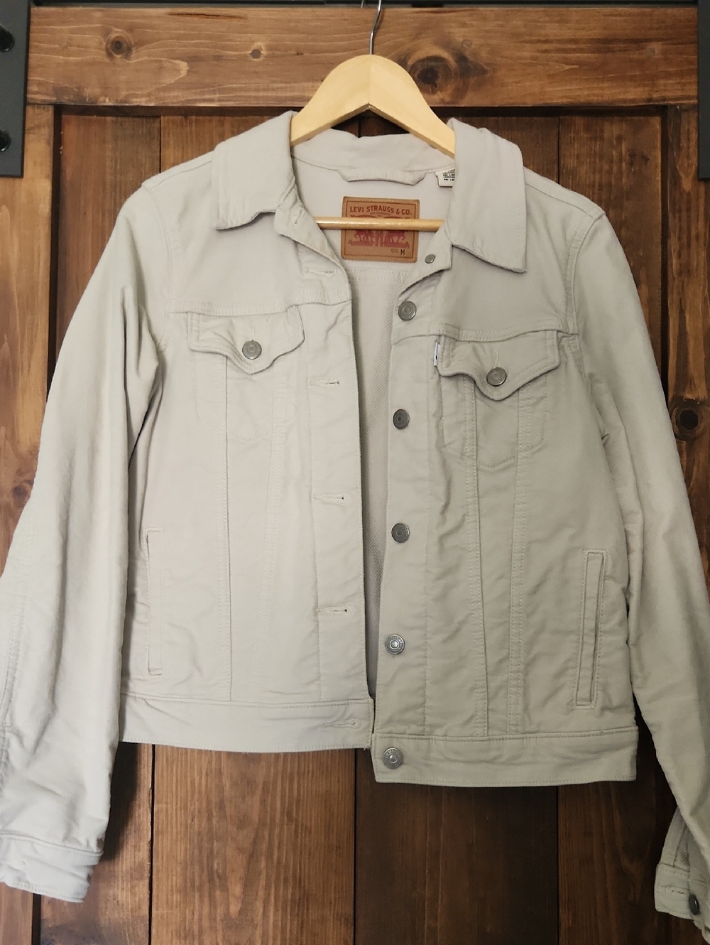 Levi's Light Tan Corduroy Shirt Jacket